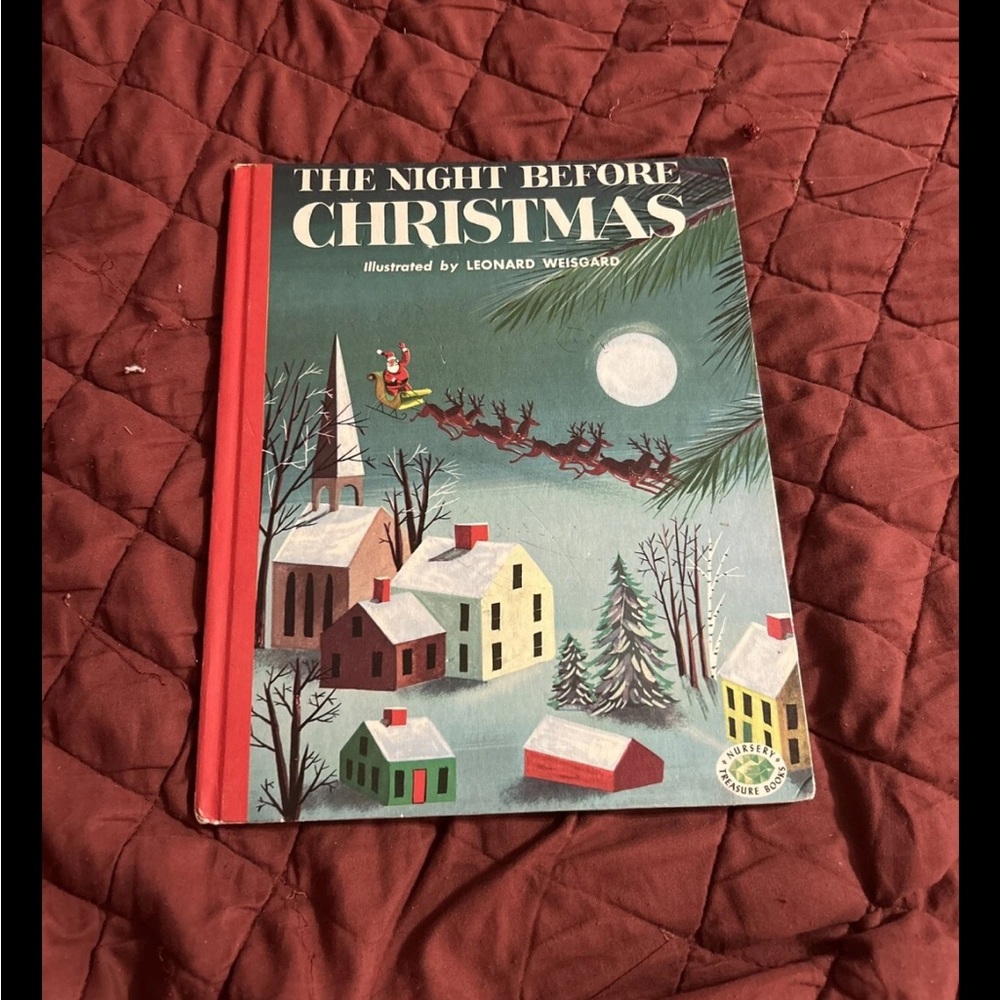 The Night Before Christmas Book Vintage Classic Storybook VG 1975